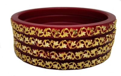 TANVI J Plastic Gold-plated Bangle Set(Pack of 4)