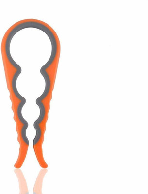 Multi Purpose Grip Jar & Bottle Opener Rubber Design Fits All Bottles Caps Premium Easy Grip Jar Opener Screw Cap Jar Bottle Wrench 4 in 1 Creative Multifunction Gourd-shaped Can Opener Kitchen Tool Color May Vary