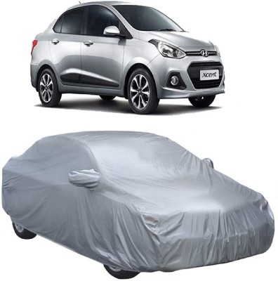 Kavach Car Cover For Hyundai Xcent (With Mirror Pockets)(Silver)