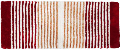 The Home Talk Red Polyester Runner(2 ft,  X 5 ft, Rectangle)
