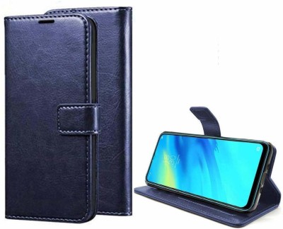 Beingstylish Flip Cover for Xiaomi Redmi Note 8 Pro Flip Case | Leather Finish | Magnetic Closure | Wallet Flip Cover(Blue, Shock Proof, Pack of: 1)