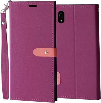 Ideogram Flip Cover for Mi Redmi 7A(Pink, Shock Proof, Pack of: 1)