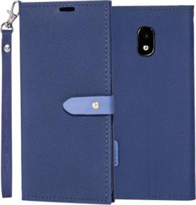 YAYAVAR Flip Cover for Samsung Galaxy J7 Pro(Blue, Shock Proof, Pack of: 1)