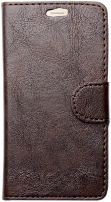 HEAVIN Flip Cover for iberry Auxus Beast(Brown, Dual Protection)