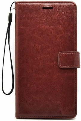 Beingstylish Flip Cover for Xiaomi Redmi Note 10T 5G / Poco M3 Pro |Leather Flip Back Case Cover(Brown, Grip Case, Pack of: 1)