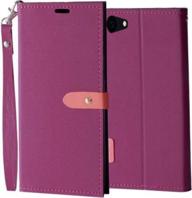 Krofty Flip Cover for VIVO Y53(Pink, Grip Case, Pack of: 1)