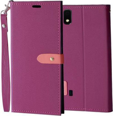 Ideogram Flip Cover for Samsung Galaxy A10(Pink, Shock Proof, Pack of: 1)