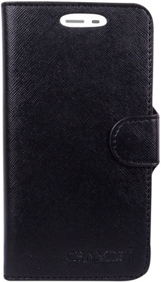 HEAVIN Flip Cover for Karbonn Quattro L55 HD(Black, Dual Protection)