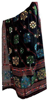 pk hub Cotton Blend Embroidered Women Dupatta