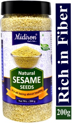 Midiron Sesame Seed, Organic Sesame Seed/ White Till Rich in Fiber (200 gm) Sesame Seeds(200 g)