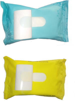 CartKing Face Tissue Paper For Complete Cleansing & Freshness, Smooth Makeup Removal Experience - Pack of 2(25 Pieces Each)(50 Tissues)