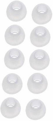 Newvent white earbuds cover Silicone replacement In The Ear Headphone Cushion(Pack of 10, White)