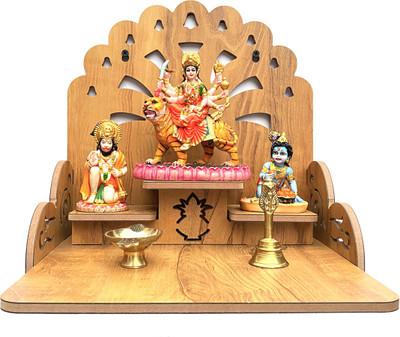 7CR Prime 3 Shelf Temple Engineered Wood Home Temple(Height: 28, DIY(Do-It-Yourself))
