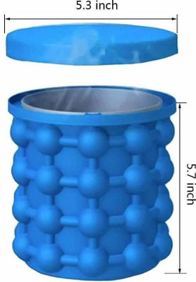 ewayshine 0.5 L Silicone ESSBS1012 Ice Bucket(Blue)