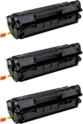 PRINTZONE 3 Pack Q2612A 12A Toner Cartridge for HP LaserJet 1010 1012 1015 1018 1020 3015 Black Ink Toner