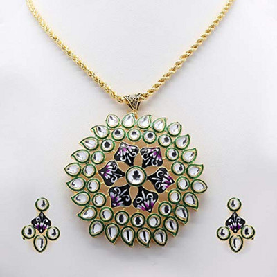 Weldecor Metal Blue, Purple Jewellery Set(Pack of 1)