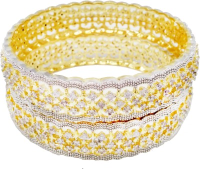 JSD Alloy Gold-plated Bangle Set(Pack of 2)