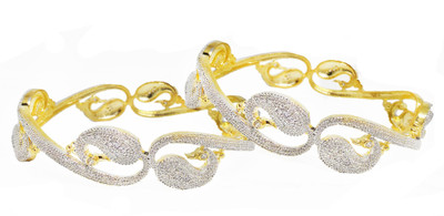 JDX Alloy Gold-plated Bangle Set(Pack of 2)
