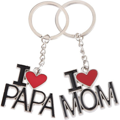 BORING I LOVE MOM & DAD HIGH QAULITY KEYRINGS Key Chain