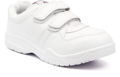 asian Boys & Girls Velcro Walking Shoes(White)