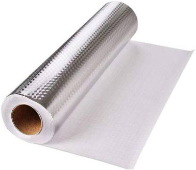 Nilzone Foils Decorative Silver Wallpaper(L x W: 61 cm x 200 cm)