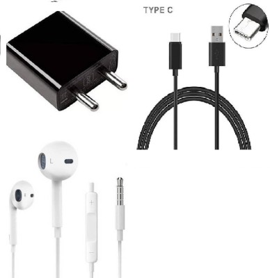 Ml Wall Charger Accessory Combo for Redmi note 7 pro, redmi note 8, redmi note 8, redmi 7, mi A2, redmi 7s with TYPE-C CABLE and adapter(Black)