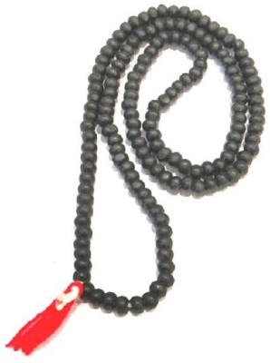 Takshila Gems Tulsi Holy Basil Black Tulsi Mala for Jaap (2.5 mm) Beads Size Jaap Mala Wood Necklace