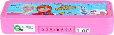 AneriDEALS 1 Barbie Art Plastic Pencil Box(Set of 5, Pink)