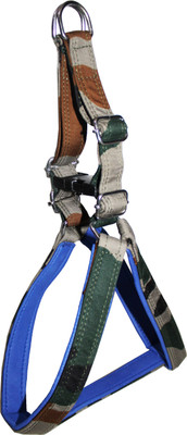 Petshop7 Premium Quality Army Print Padded Dog Harness 0.75 inch - Medium (Chest Size - 23 - 28inch) Dog Buckle Harness(Small, multicolor)