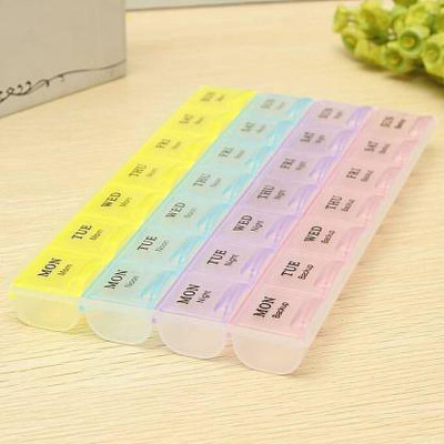 RAMCO 7-day Medicine Container Pill Box(Multicolor)