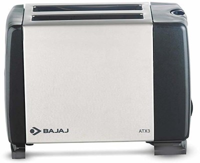 BAJAJ TX 3 750-Watt Auto Pop-up Toaster 750 W Pop Up Toaster(Grey,Steel)