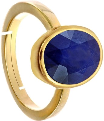 Kevat Gems Certificate Blue Sapphire/Neelam 10.2 Carat Or 11.25 Ratti Gemstone Ring For Men and Women Anniversary Engagement & Other All Party Gift Uses Gemstone Stone Sapphire Ring Stone Sapphire Ring Copper Sapphire Copper Plated Toe Ring