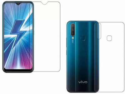 SOLIVAGANT Front and Back Tempered Glass for Vivo Y15(Pack of 2)