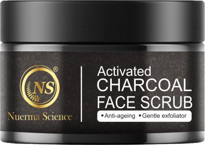 Nuerma Science Charcoal Scurb with Tea Tree Oil (For Gently Exfoliating Dead Skin Cells|Detoxing Skin|Acne Prone) Scrub(100 ml)