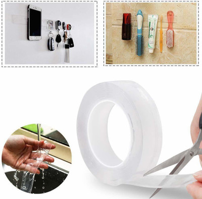 Moxtiza Double sided HANDHELD cello tape (Manual)(Set of 1, clear)