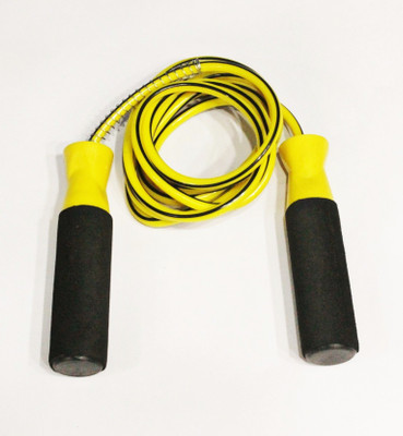 A.K Genuine Quality Ball Bearing Jumping Rope Speed Freestyle Skipping Rope(Yellow, Length: 259 cm)