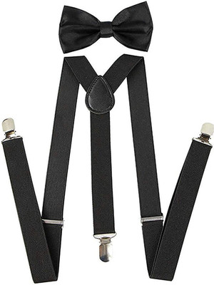 Urban Cawnpore Y- Back Suspenders for Men(Black)