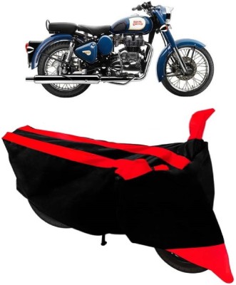 EverLand Two Wheeler Cover for Royal Enfield(Bullet 350, Red, Black)