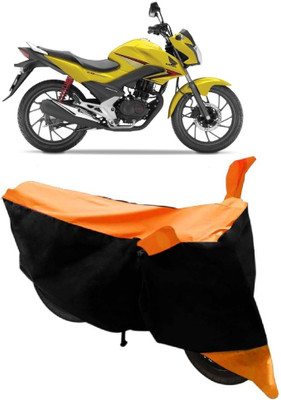 THE REAL ARV Waterproof Two Wheeler Cover for Honda(CBF, Orange)