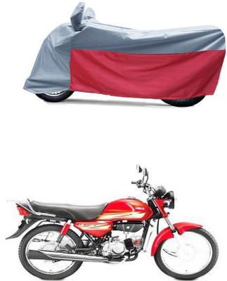 BikenWear Waterproof Two Wheeler Cover for Hero(HF Dawn, Grey, Red)