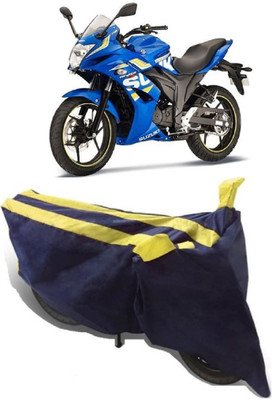 AutoKick Two Wheeler Cover for Suzuki(Gixxer SF, Yellow)