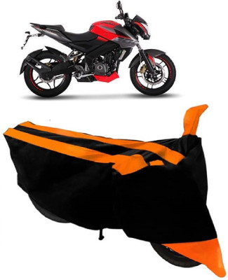 AutoRock Two Wheeler Cover for Bajaj(Pulsar 200 NS DTS-i, Orange)
