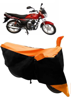 Elegance Two Wheeler Cover for Bajaj(Platina, Orange)