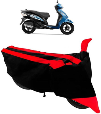 Elegance Two Wheeler Cover for TVS(Wego, Red)