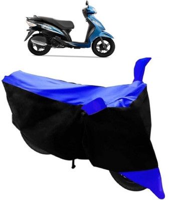 AutoKick Two Wheeler Cover for TVS(Wego, Blue)