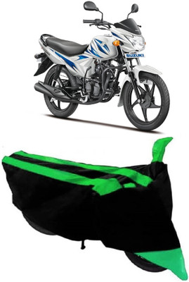 AutoKick Two Wheeler Cover for Suzuki(Hayate, Green)