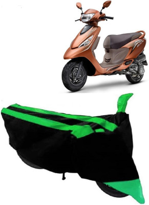 AutoKick Two Wheeler Cover for TVS(Zest, Green)