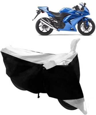 THE REAL ARV Waterproof Two Wheeler Cover for Kawasaki(Ninja 250, White)