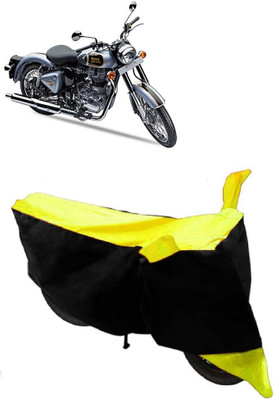 AutoRock Two Wheeler Cover for Royal Enfield(500, Yellow)