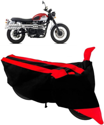 Elegance Two Wheeler Cover for Triumph(Scrambler, Red)
